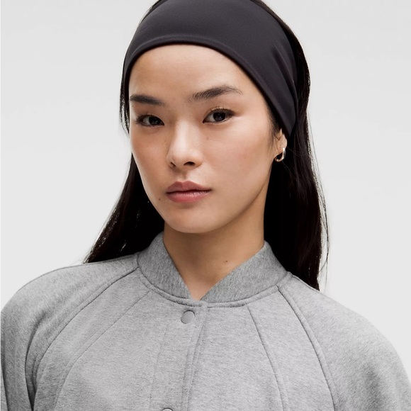 NEW LULULEMON Scuba Oversized Gray Varsity Jacket Plush - Super Cute! MSRP: $168 - Picture 6 of 16